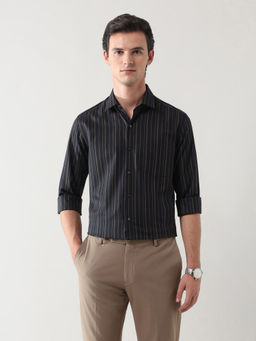 Arrow - Men's Manhattan Slim Fit Vertical Striped Shirt