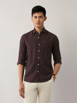 Arrow Sports - Men's Pure Cotton Slim Fit Dobby Shirt