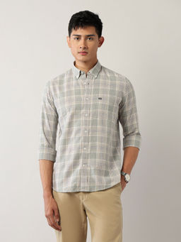 Arrow Sports - Men's Glen Checked Slim Fit Button Down Shirt