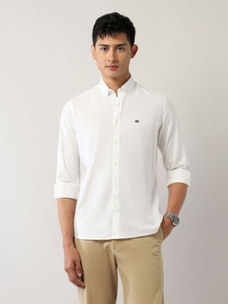 Arrow Sports - Men's Slim Fit Oxford Button Down Shirt-White