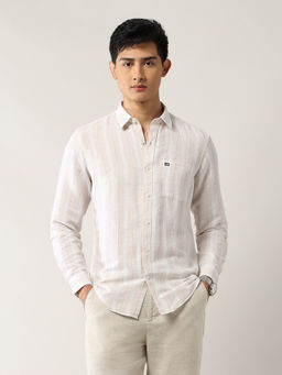 Arrow Sports - Men's Vertical Striped Pure Cotton Shirt