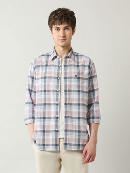 Arrow Sports - Men's Pure Cotton Slim Fit Oxford Shirt-Orange