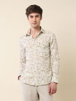 U.S. POLO ASSN. - Men's Tropical Printed Tailored Fit Shirt