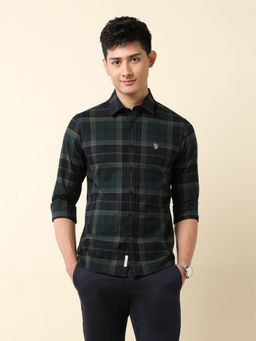 U.S. POLO ASSN. - Men's Pure Cotton Tailored Fit Dobby Shirt