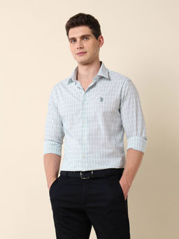U.S. POLO ASSN. - Men's Graph Checked Tailored Fit Shirt