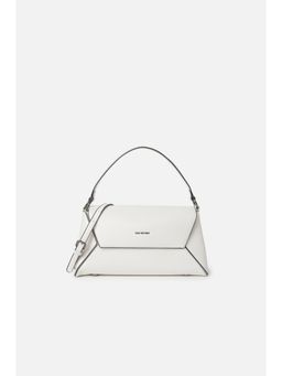 Van Heusen - Women White Solid Casual Sling Bag With Detachable Strap