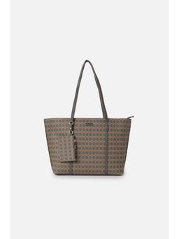 Van Heusen - Women Grey Print Casual Tote Bag