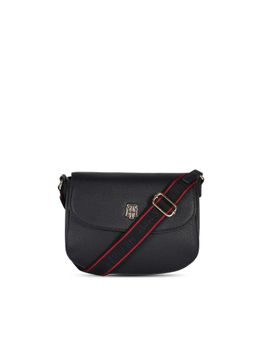 Tommy Hilfiger - Logo Navy Blue Polyurethane Sling Bag