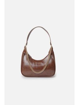 Van Heusen - Women Brown Textured Casual Sling Bag With Detachable Strap