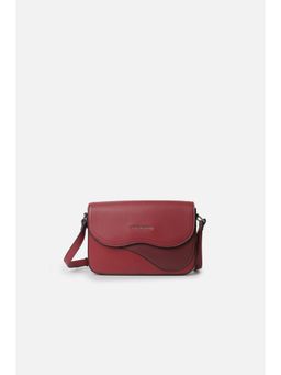 Van Heusen - Women Maroon Solid Casual Sling Bag With Detachable Strap