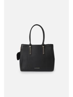 Van Heusen - Women Black Textured Formal Handbag