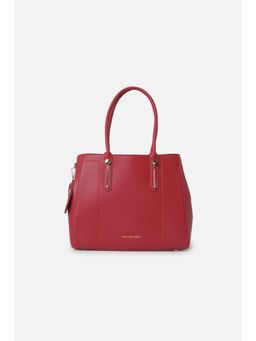 Van Heusen - Women Red Textured Formal Handbag