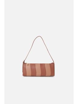 Van Heusen - Women Brown Colorblock Casual Sling Bag With Detachable Strap