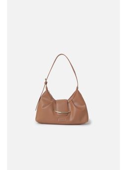 Van Heusen - Women Brown Solid Casual Handbag