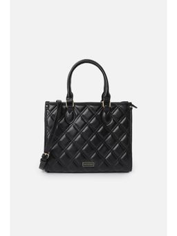 Van Heusen - Women Black Solid Casual Handbag