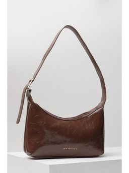 Van Heusen - Women Brown Textured Casual Handbag
