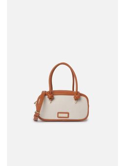 Van Heusen - Women Tan Colorblock Casual Handbag