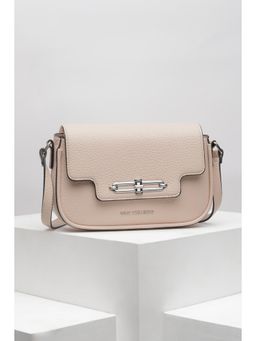 Van Heusen - Women Beige Textured Casual Sling Bag With Detachable Strap