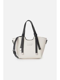 Van Heusen - Women White Textured Casual Handbag