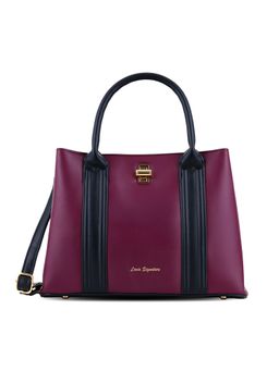 Lavie Signature - Women's Juniper Satchel Bag With Detachable Strap - Maroon (M)