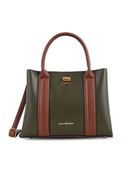 Lavie Signature - Women's Juniper Satchel Bag With Detachable Strap - Olive (M)