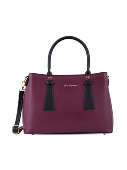 Lavie Signature - Rowan Women's Satchel Bag With Detachable Strap - Maroon (M)
