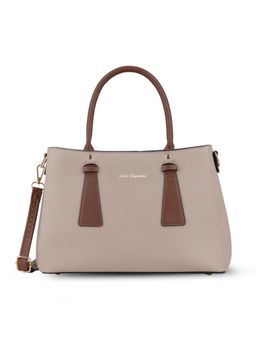 Lavie Signature - Rowan Women's Satchel Bag With Detachable Strap - Beige (M)