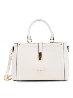 Lavie Signature - Rivera Women's Satchel Bag With Detachable Strap - Off White (M)