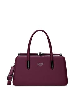 Lavie Luxe - Women's Book Dual Handle Satchel Bag With Detachable Strap (M)