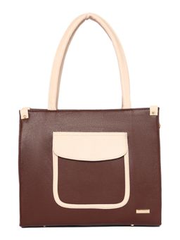 Stamp - Leather Brown Womens Vegan Leather Handbag