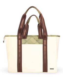 Stamp - Leather White Womens Vegan Leather Handbag