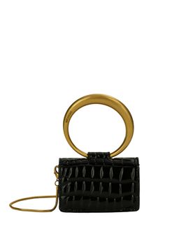 MIRAGGIO - Vino Clutch With Detachable Strap - Black (S)