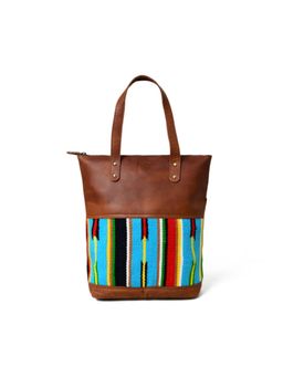 MaheTri - Multi-Color Leather Tote Bag