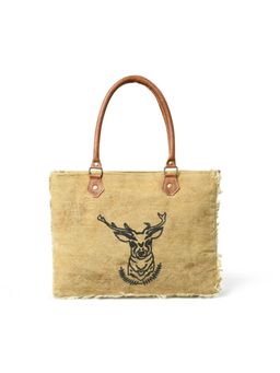 MaheTri - Nordic Charm Canvas Shoulder Tote Bag