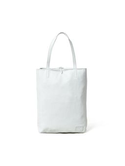 MaheTri - White Leather Tote Bag