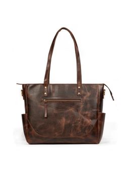 MaheTri - Luxury Kodiak Tote Bag - Brown