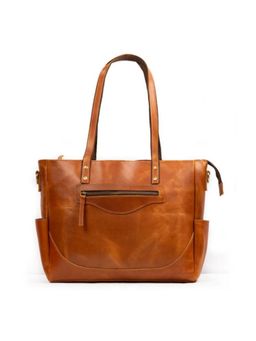 MaheTri - Luxury Kodiak Tote Bag - Tan