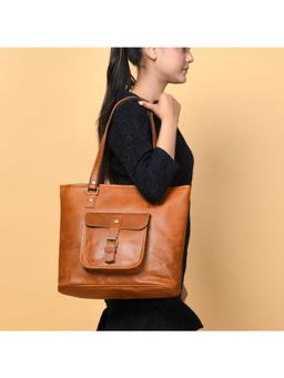 MaheTri - Classic Chic Genuine Leather Tote Bag