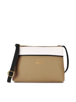 Lavie - Vionna Colourblock Topzip Sling Bag - Khaki (M)