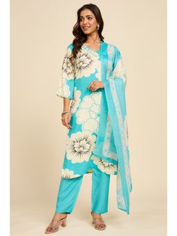 Alaya by Stage3 - Aqua Bloom Kurta with Pant
