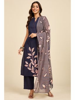 Alaya by Stage3 - Indigo Embroidered Kurta with Pant