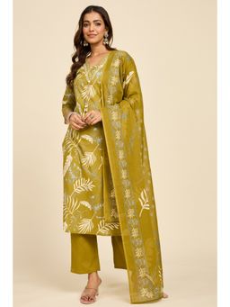 Alaya by Stage3 - Olive Cotton Kurta with Pant