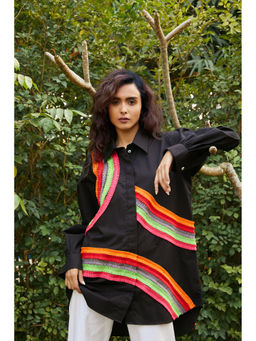 Studio Moda India - Black Ivy Rainbow Shirt