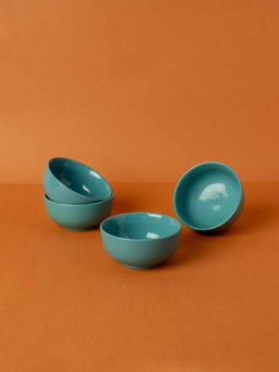 Freedom Tree - Solid Handcrafted Ceramic Katori (Set Of 4)