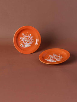 Freedom Tree - Ray Handpainted Tapas Plate (Set Of 2)