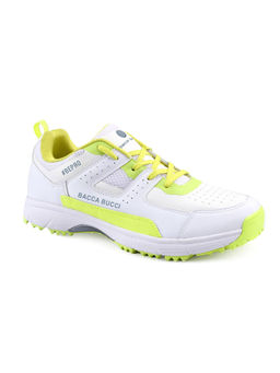 Bacca Bucci - Wicket Wings Pro Performance Cricket Shoes White & Green