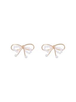 Forever New - Sage Bow and Metal Stud Earrings
