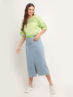 Zink London - Womens Green Solid Top