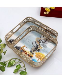 Amaya Decors - Gold Deer Trays