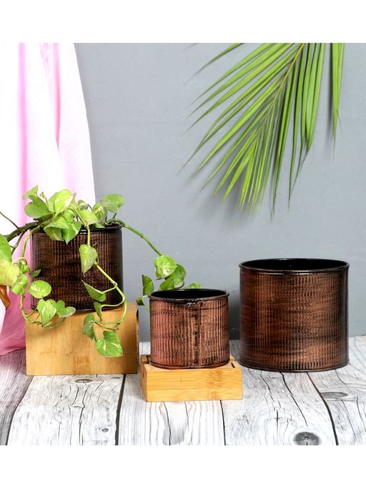 Amaya Decors Copper Small Hammer Planters